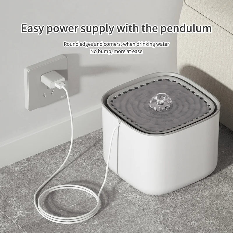 3L Automatic Cat Water Fountain – Silent, Filtered, and USB-Powered