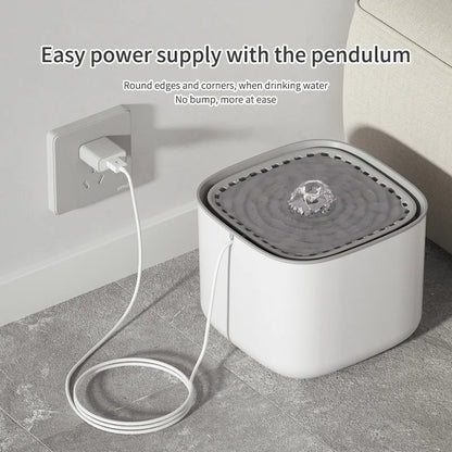3L Automatic Cat Water Fountain – Silent, Filtered, and USB-Powered
