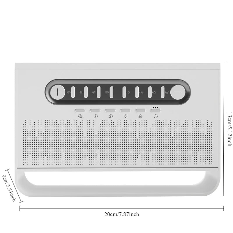 White Noise 3-in-1 Bluetooth Speaker – Sleep Aid, Night Light, & Humidifier All-in-One