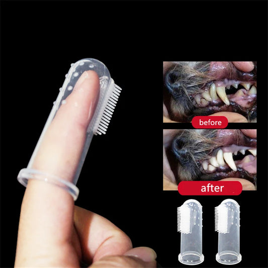 Super Soft Pet Finger Toothbrush – Gentle Cleaning Tool for Dogs & Cats