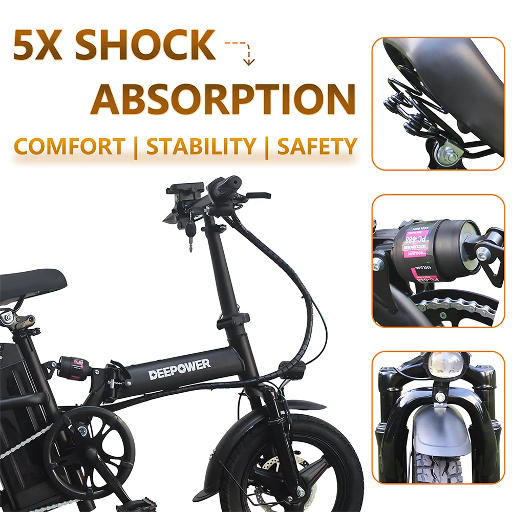 600W Folding Electric Bike – Power, Speed & Portability for Every Ride