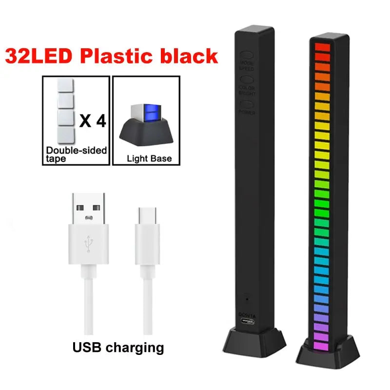 Smart RGB Symphony Sound Control LED Light – Music Rhythm Ambient Pickup Lamp