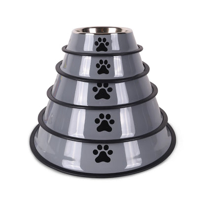 1PC Stainless Steel Pet Bowl – Anti-Fall Food Bowl for Dogs & Cats