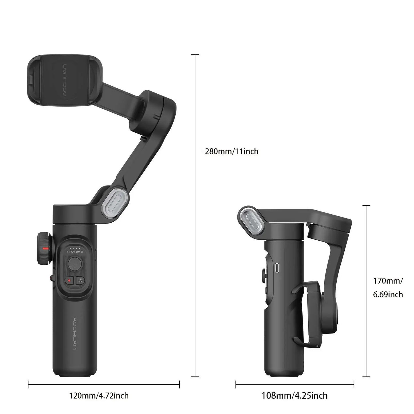 AOCHUAN 3-Axis Handheld Gimbal Stabilizer Smart XE – Perfect Stabilization for Smartphone Filming