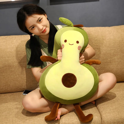 Giant Avocado Stuffed Plush Toy – Soft Fruit Cushion Pillow for Kids & Adults