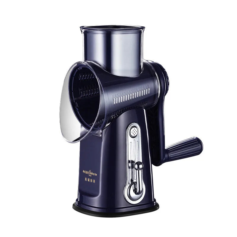 Kitchen Rotary Vegetable Slicer – Multifunctional Cheese Grater & Shredder