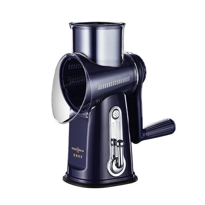 Kitchen Rotary Vegetable Slicer – Multifunctional Cheese Grater & Shredder