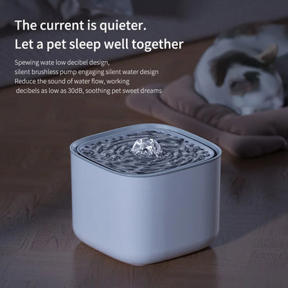 3L Automatic Cat Water Fountain – Silent, Filtered, and USB-Powered