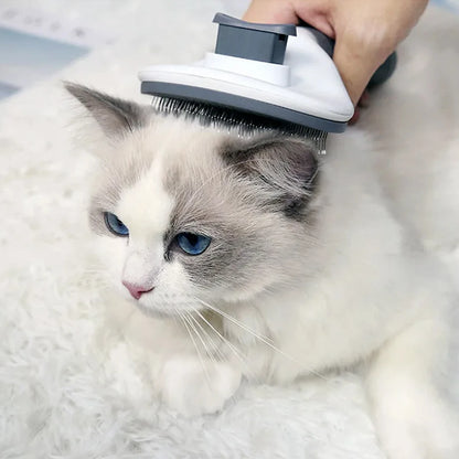 One-Click Hair Removal Pet Comb – Automatic Cat & Dog Hair Removal Brush