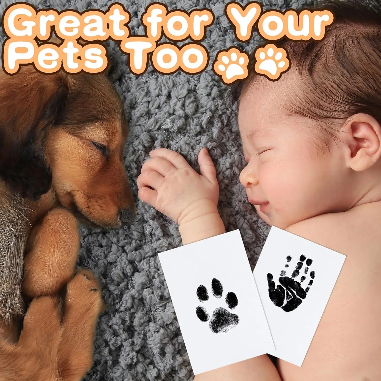 Paw Print Clean Touch Ink Pad – Dog & Cat Pet Owner Keepsake Kit