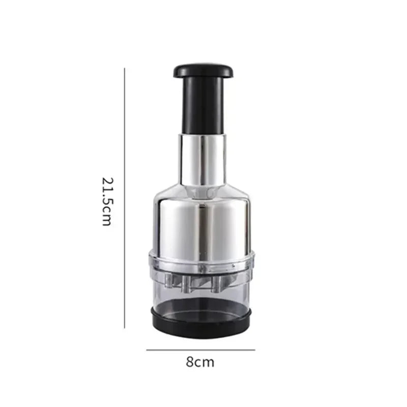 Manual Mincer Garlic Chopper – 304 Stainless Steel Garlic Press & Vegetable Cutter