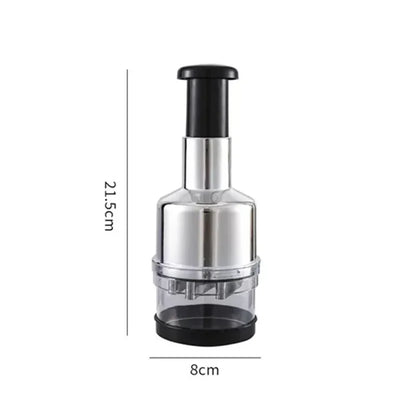 Manual Mincer Garlic Chopper – 304 Stainless Steel Garlic Press & Vegetable Cutter
