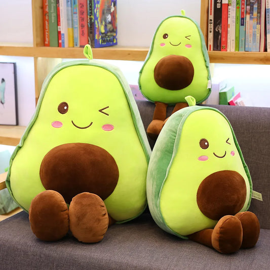 New Cute Avocado Plush Toy Doll – Soft Pillow & Kawaii Fruit Cushion