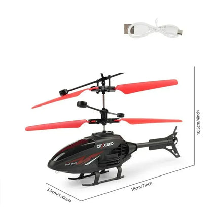 Mini RC Drone – Induction Hovering, Rechargeable & Fall-Resistant Toy