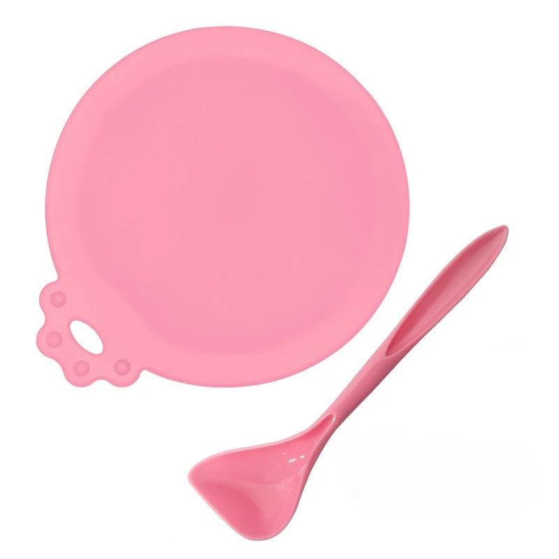 2pcs/set Reusable Pet Food Can Cover – Silicone Dog & Cat Storage Lid with Spoon