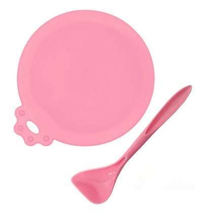 2pcs/set Reusable Pet Food Can Cover – Silicone Dog & Cat Storage Lid with Spoon
