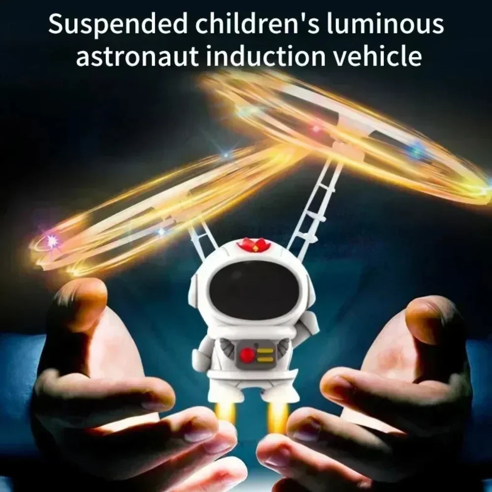 Levitating Luminous Flying Robot Astronaut Toy – Interactive Hand-Controlled Drone