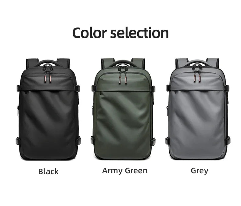Men’s Travel Backpack – 17” Laptop Backpack with Vacuum Compression & Large Capacity
