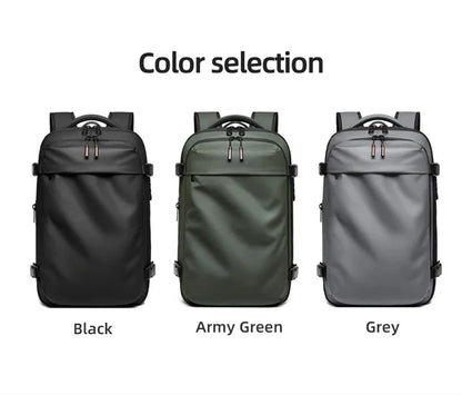Men’s Travel Backpack – 17” Laptop Backpack with Vacuum Compression & Large Capacity