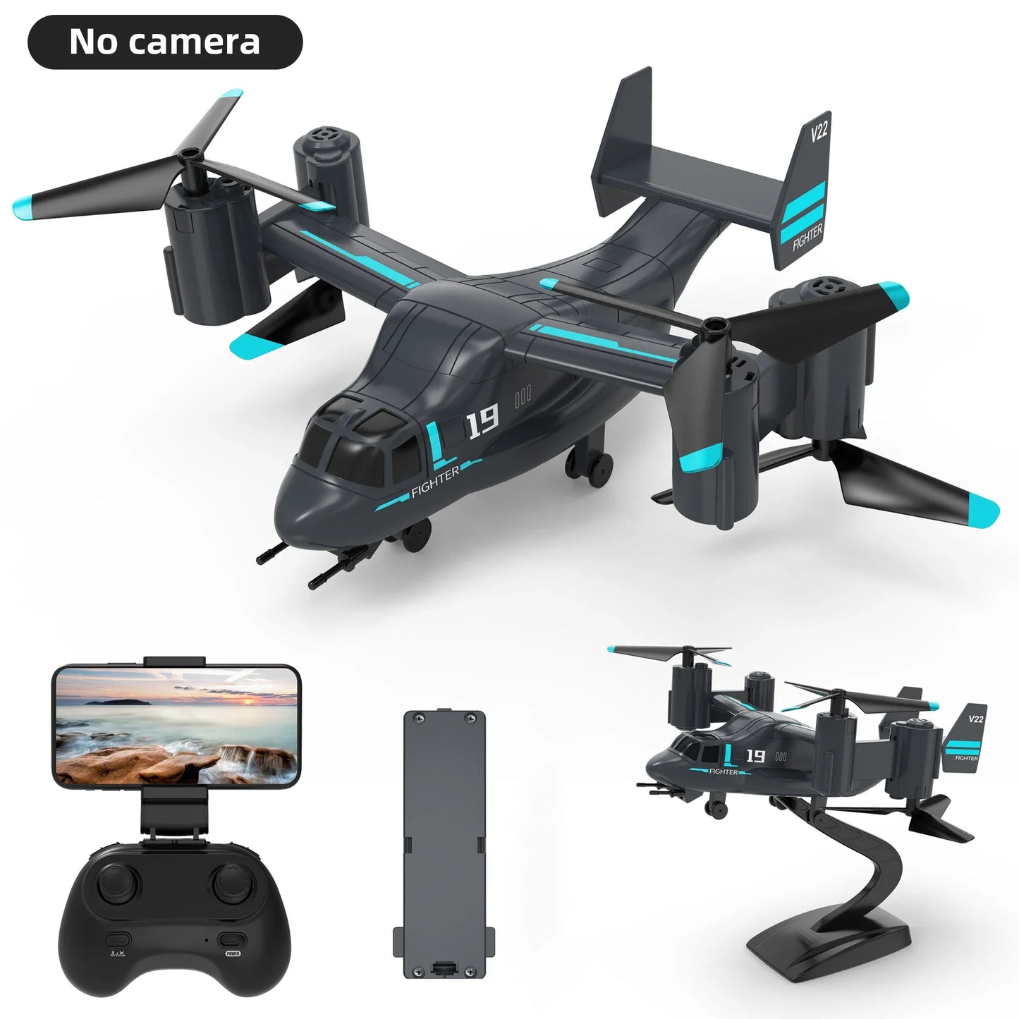 Remote Control Helicopter Drone – Dual Mode Fighter UAV for Kids & Adults