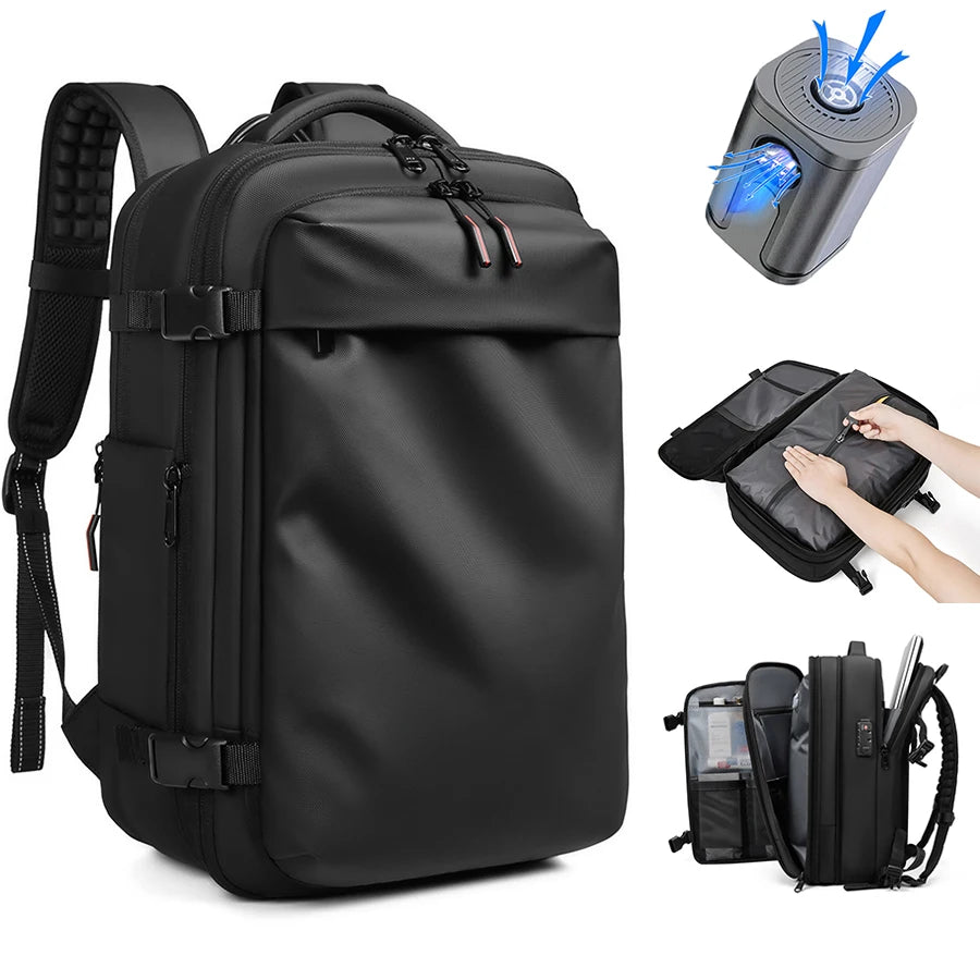 Men’s Travel Backpack – 17” Laptop Backpack with Vacuum Compression & Large Capacity