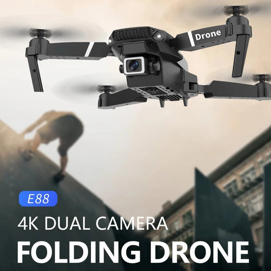 E88 4K Professional Drone – Foldable RC Quadcopter with HD Camera & WiFi FPV