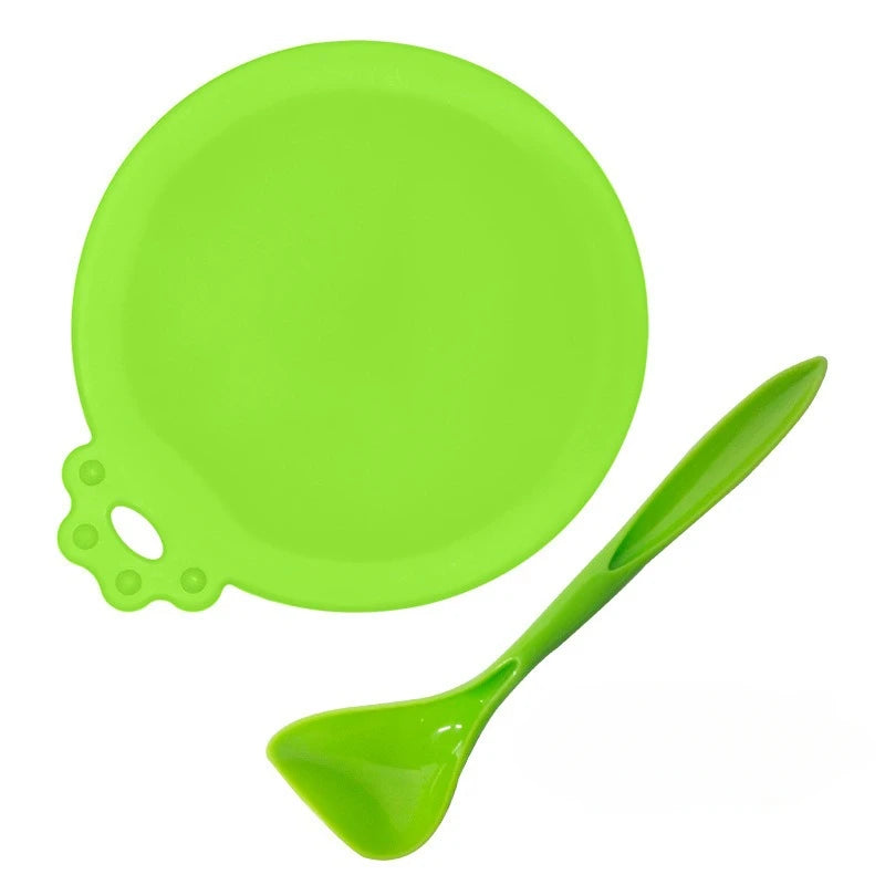2pcs/set Reusable Pet Food Can Cover – Silicone Dog & Cat Storage Lid with Spoon
