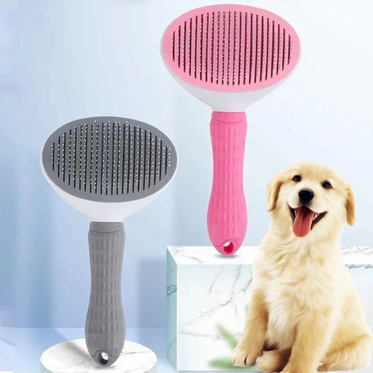 One-Click Hair Removal Pet Comb – Automatic Cat & Dog Hair Removal Brush