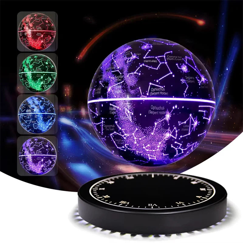 Levitating Magnetic Globe Table – Touch-Control Floating Starry Light Lamp