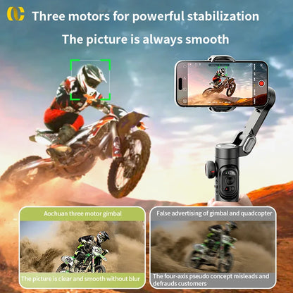 AOCHUAN Smart XE 3-Axis Handheld Gimbal – Elevate Your Content Creation