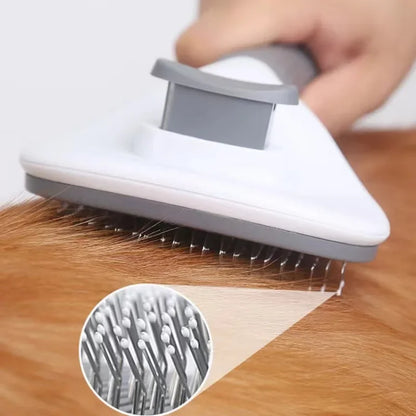 One-Click Hair Removal Pet Comb – Automatic Cat & Dog Hair Removal Brush
