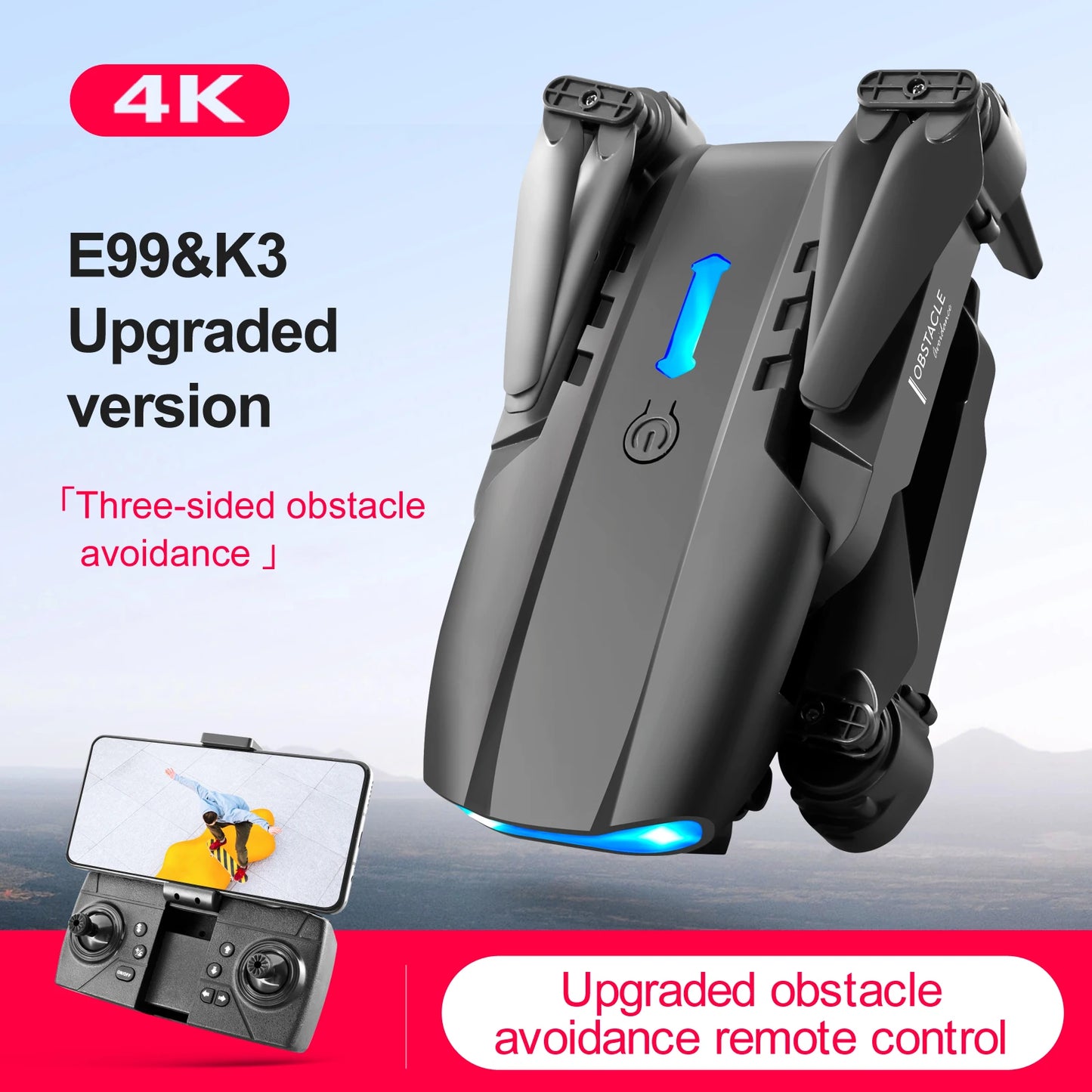 E99 Pro Drone – 6K HD Camera Quadcopter with Altitude Hold & Remote Control