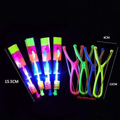 Amazing Light Toy Arrow – LED Glow-in-the-Dark Rocket Helicopter Flying Toy