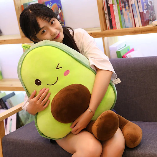 New Cute Avocado Plush Toy Doll – Soft Pillow & Kawaii Fruit Cushion