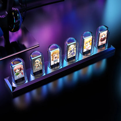 RGB Nixie Tube Clock – LED Glows with IPS Color Screen and DIY Analog/Digital Display