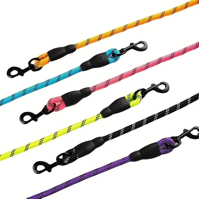 Reflective Dog Leash with Comfortable Padded Handle – Heavy Duty Traction Rope for Strong Dogs