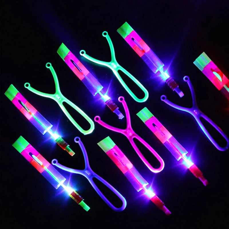 Amazing Light Toy Arrow – LED Glow-in-the-Dark Rocket Helicopter Flying Toy