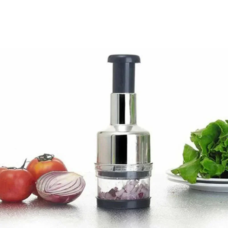 Manual Mincer Garlic Chopper – 304 Stainless Steel Garlic Press & Vegetable Cutter
