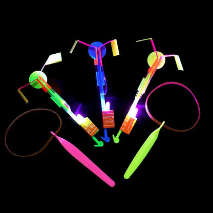 Amazing Light Toy Arrow – LED Glow-in-the-Dark Rocket Helicopter Flying Toy
