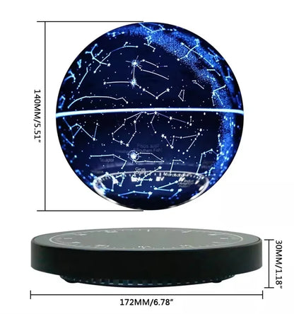 Levitating Magnetic Globe Table – Touch-Control Floating Starry Light Lamp