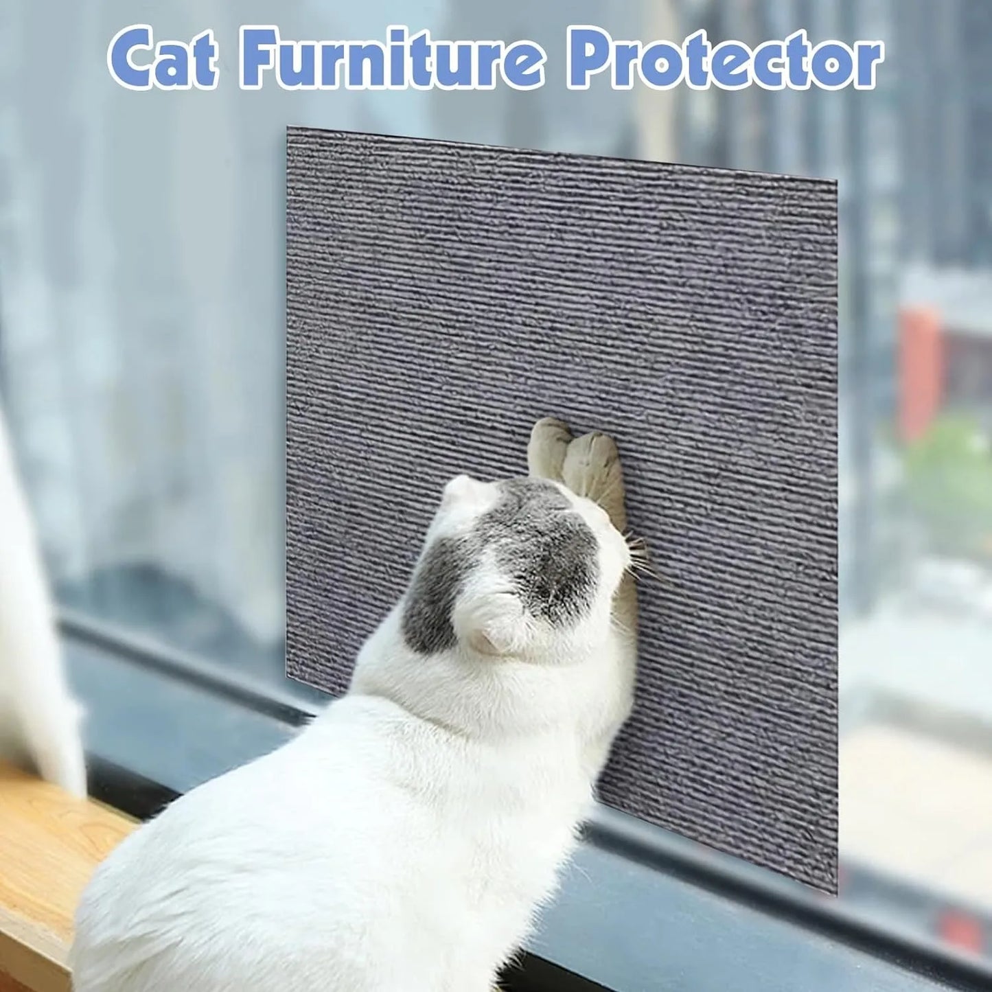 Anti-Cat Scratch Mat – Trimmable Self-Adhesive Carpet for Furniture & Sofa Protection