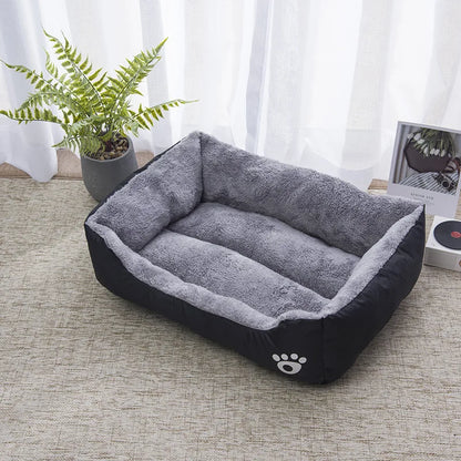 Color Square Winter Soft Warm House for Dogs & Cats – Waterproof Pet Bed