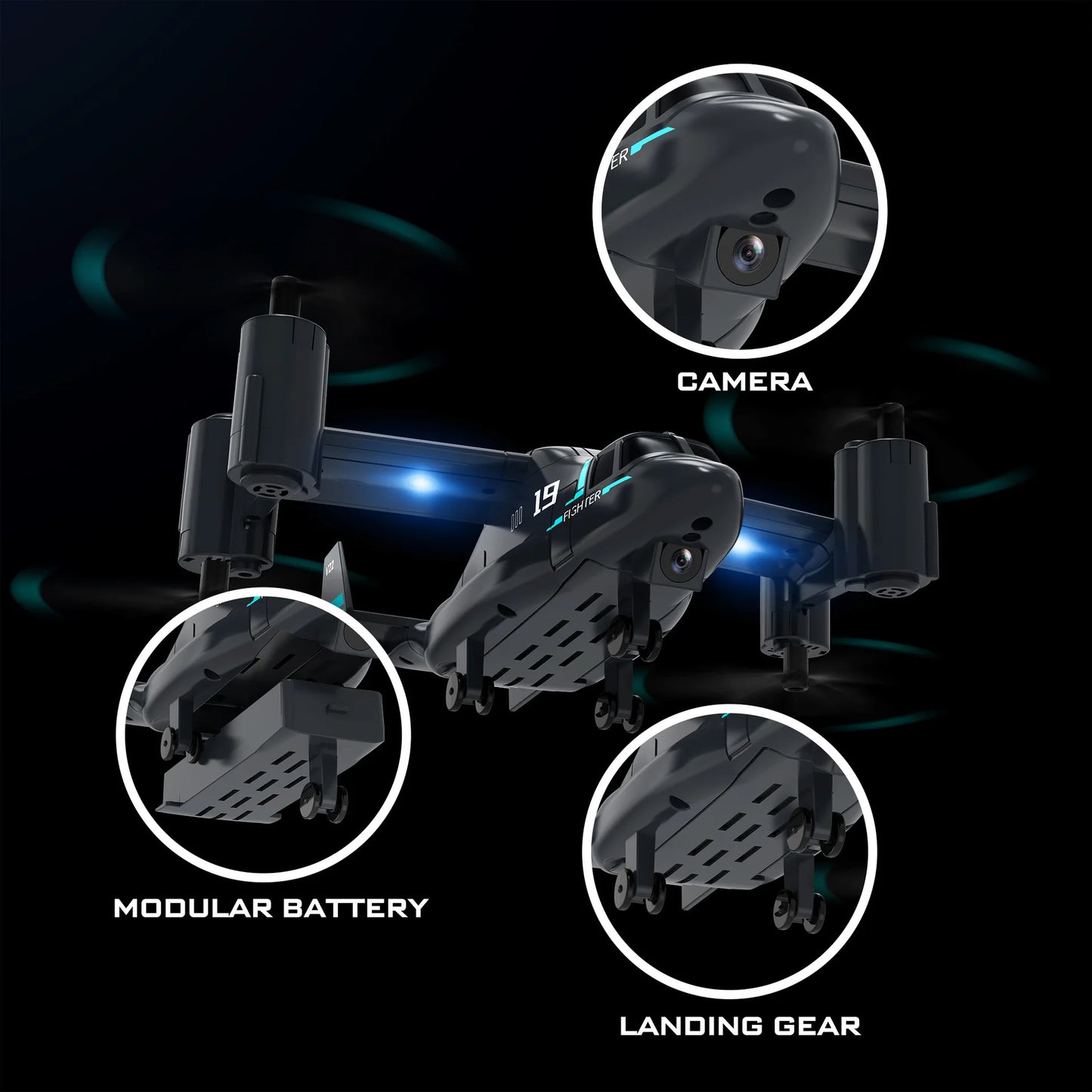 Remote Control Helicopter Drone – Dual Mode Fighter UAV for Kids & Adults