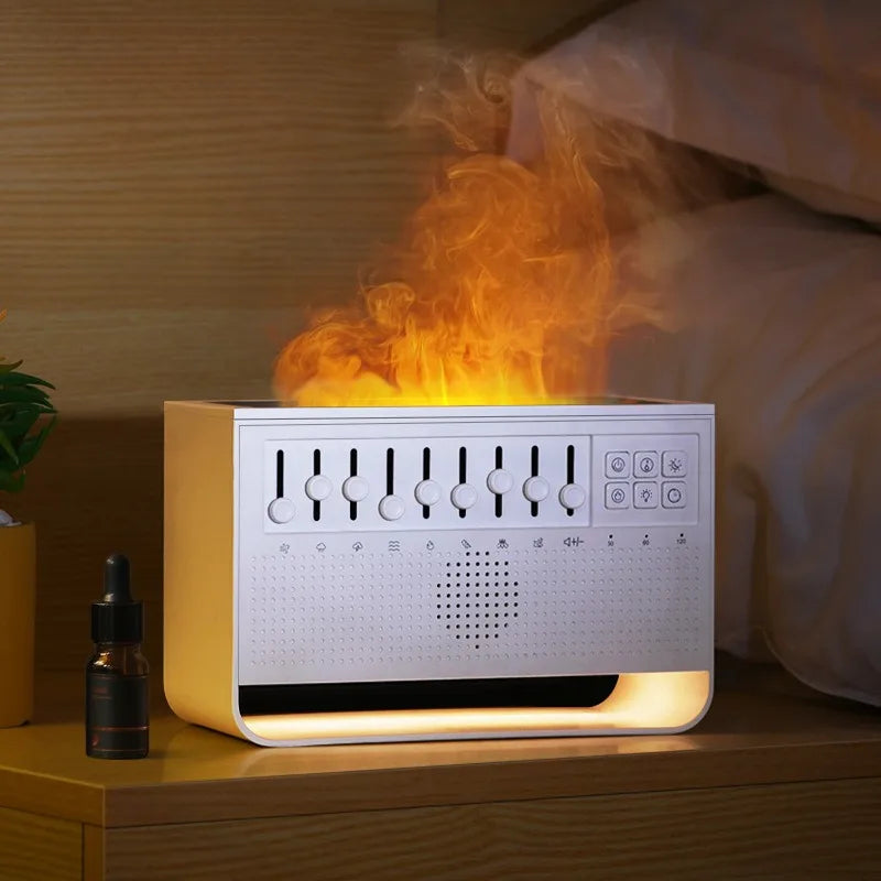 White Noise 3-in-1 Bluetooth Speaker – Sleep Aid, Night Light, & Humidifier All-in-One