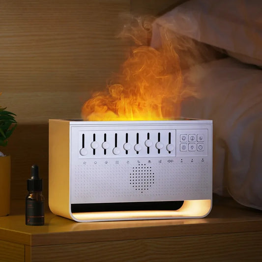 White Noise 3-in-1 Bluetooth Speaker – Sleep Aid, Night Light, & Humidifier All-in-One