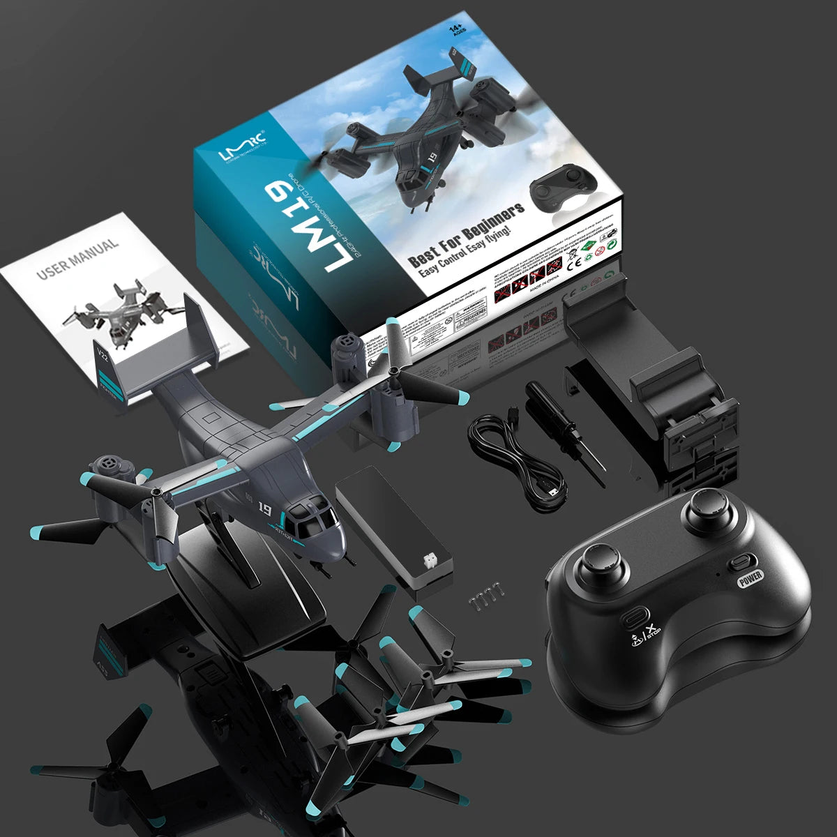 Remote Control Helicopter Drone – Dual Mode Fighter UAV for Kids & Adults