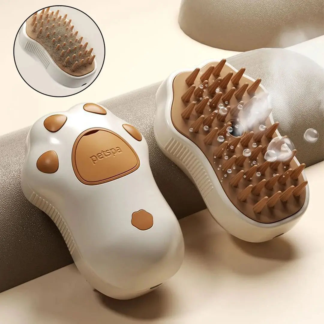 3-in-1 Pet Brush – Electric Spray Grooming Comb for Cats & Dogs
