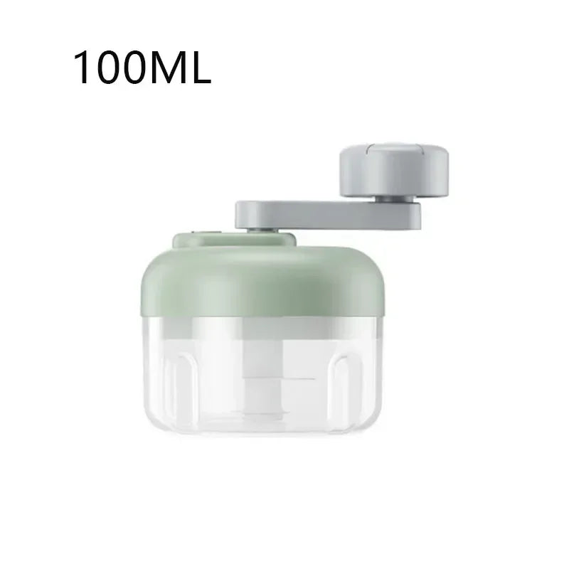 Multifunctional Vegetable Chopper – Manual Hand-Cranked Food Processor for Easy Mincing