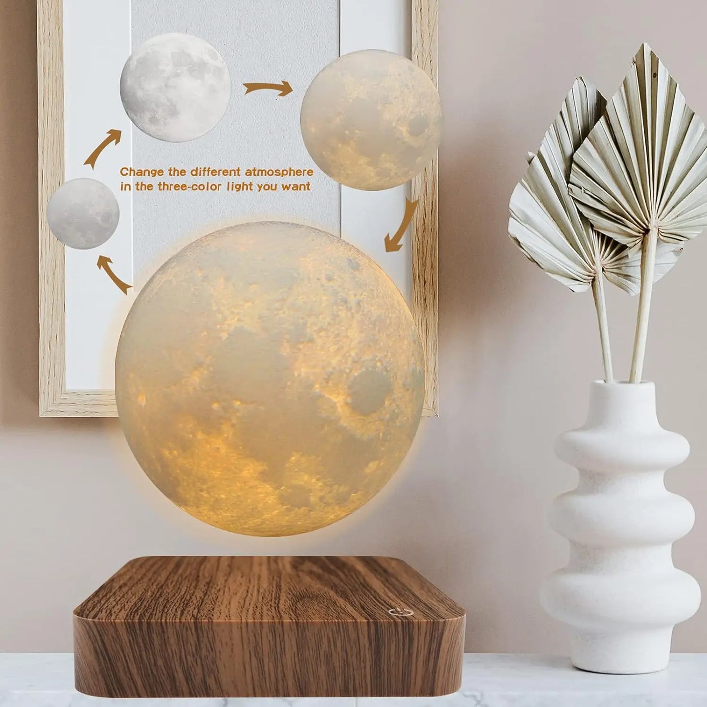 Magnetic Floating Rotating Moon Lamp – A Touch of Magic for Your Space