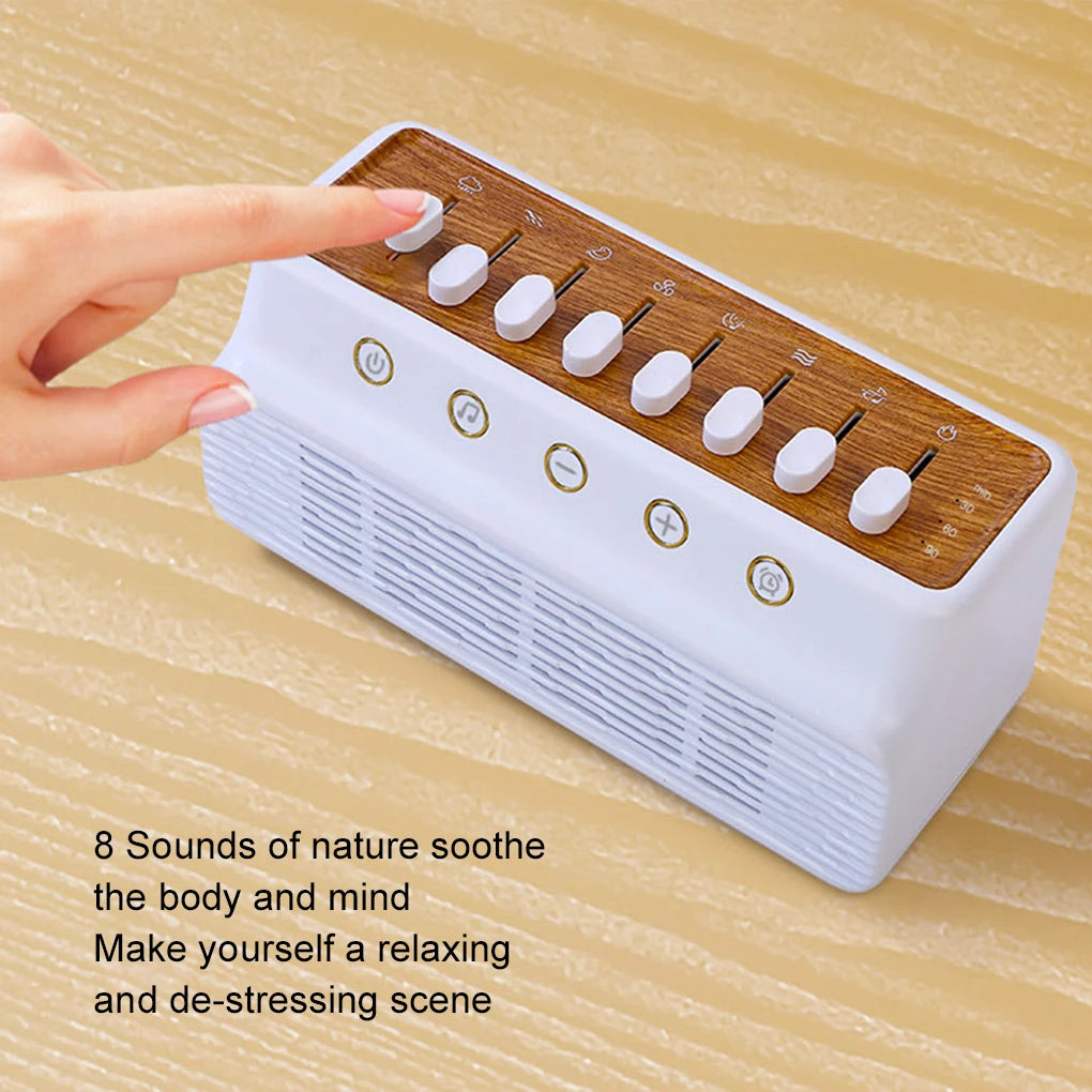 Portable White Noise Bluetooth Speaker – Nature Sound Sleep Aid with MP3 Music Player